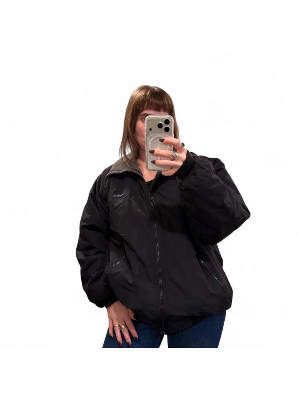 Vintage Lands’ End Aircore 200 Fleece Lined Bomber Jacket